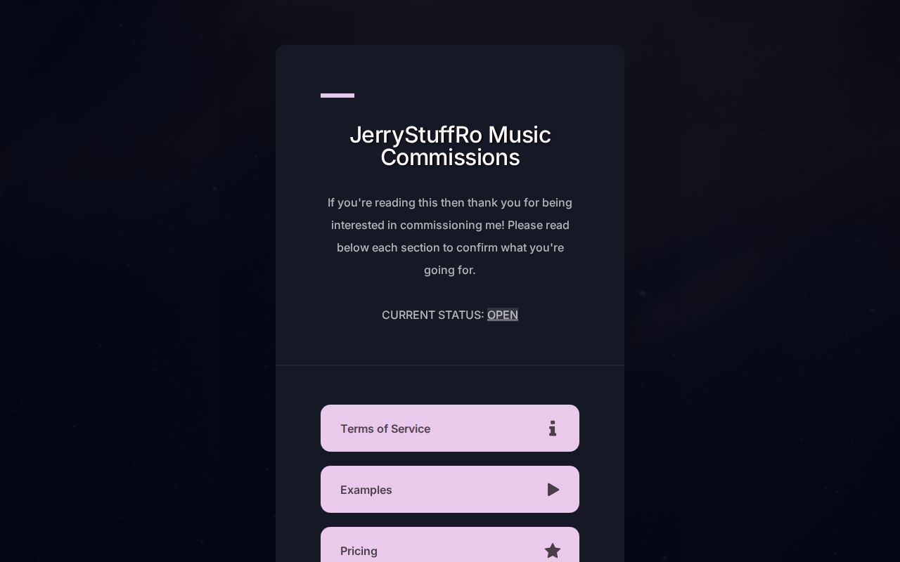JerryStuffRo Music Commissions jerrystuffro-music-commissions